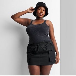 NWT Wild Fable Parachute Cargo Mini Skirt 4x